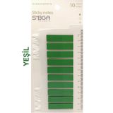 sibga tasarım Şeffaf Yeşil Renkli Postit Post-it Post It. Kitap Ayracı Ayraç Postit Sticker Not Kağıdı