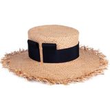 Sibi Hats Fun Mountain El Yapımı Hasır Şapka - Naturel - XS - S