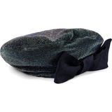 Sibi Hats The Bow And The Hat Lacivert Ipek Fiyonklu Kadın Beret Şapka - XS