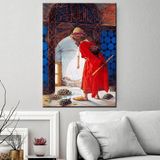 Sibiro KT Kaplumbağa Terbiyecisi 70x100 cm Kanvas Tablo