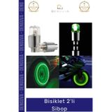 #Sibop Hareket Sensörlü Otomatik Yanan Mavi Yeşil Lastik Led Güvenlik Işık Bisiklet Araba 2'Li Sibop