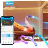Sıcak Beyaz Işıklı Yatak Odaları İçin Govee Rgbıc Led Şerit 20M, 2X10m Akıllı Led Şerit Alexa Uyumlu, Tek Satırda Dıy Birden Fazla Renk, Renk Değiştiren Led Işık, Müzik Senkronizasyonu