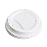 Sıcak Karton Kağıt Çay Kahve Bardak Kapağı - Emzikli Kapak - 8 Oz - Beyaz - 1000 Adetlik Koli