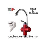 Sıcak Musluk Elektrikli Ani Su Isıtıcı Termal Şofben Musluk Lavaboya Monteli Asg-1k
