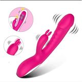 Sıcak satış tavşan vibratör yapay penis seks oyuncakları yetişkinlere yönelik kadın depolama G Spot oylama klitoris stimülatörü yetişkin oyuncaklar