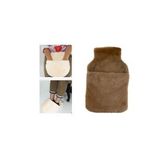 SICAK SU TORBASI CEPLİ KAHVERENGİ PELUŞ TERMOFOR 32,5x17,5cm 1500 ML