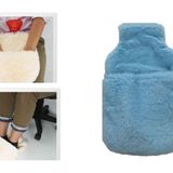 Sıcak Su Torbası Cepli Mavi Peluş Termofor 32,5X17,5Cm 1500 Ml