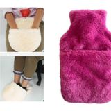 SICAK SU TORBASI CEPLİ PEMBE PELUŞ TERMOFOR 32,5x17,5cm 1500 ML