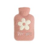 SICAK SU TORBASI PELUŞ PAPATYA DESENLİ PEMBE 21x13,5x2cm 500 ml