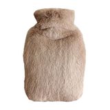 SICAK SU TORBASI YAN CEPLİ BEJ PELUŞ TERMOFOR 27x17x2cm 1 LİTRE