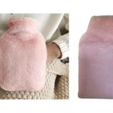 SICAK SU TORBASI YAN CEPLİ PEMBE PELUŞ TERMOFOR 27x17x2cm 750ml