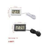 Sıcaklık Isı Termometresi Mini Dijital Isı Ölçer Ntc Sensör -50c 110c Buzdolabı Akvaryum Oda