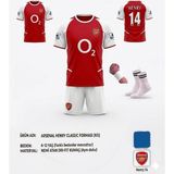 Sidas Arsenal.henry.iç Saha Kırmızı 2012 Sezon Retro Çocuk Forması 4 Parça - 11 - 12 Yaş - Çok Renkli