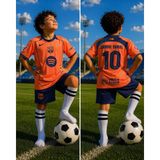 Sidas Barcelona La'mine Ya'mal 25/26 Yeni Sezon Turuncu Çocuk Forma Takımı - 7 - 8 Yaş