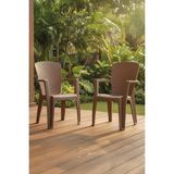 Side 2'li Rattan Sandalye Cappuccino