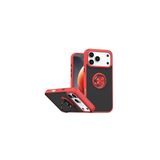 SİDE EYE Apple iPhone 18 Pro ve iPhone 17 Pro İle Uyumlu Yüzük Standlı Kamera Korumalı Mat Telefon Kılıfı Arka Kapak - Kırmızı