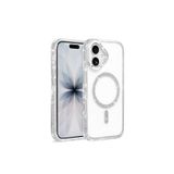 SİDE EYE - iPhone 17 ile uyumlu Kılıf Parlak Taş İşlemeli Işıltılı MagSafe ile uyumlu Şarj Özellikli Stil Kapak - Şeffaf