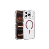 SİDE EYE - iPhone 17 Pro Max ile uyumlu Kılıf Parlak Taş İşlemeli Işıltılı MagSafe ile uyumlu Şarj Özellikli Stil Kapak - Bordo