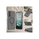 SİDE EYE - Samsung Galaxy A27 İçin Kılıf MagSafe İle Uyumlu Yüzük Standlı Telefon Kılıfı Kapak - Gri