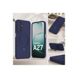 SİDE EYE - Samsung Galaxy A27 İçin Kılıf MagSafe İle Uyumlu Yüzük Standlı Telefon Kılıfı Kapak - Lacivert