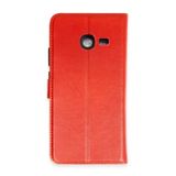SİDE EYE - Samsung Galaxy J4 ile uyumlu Plus Venz Core Kapaklı Kılıf Kırmızı