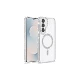 SİDE EYE - Samsung Galaxy S25 FE ile uyumlu Kılıf Parlak Taş İşlemeli Işıltılı MagSafe ile uyumlu Şarj Özellikli Stil Kapak - Şeffaf