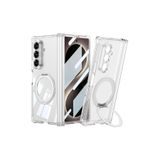 SİDE EYE Samsung Galaxy Z Fold 8 Ultra İçin Şeffaf Yüzük Standlı Katlanabilir Kamera Korumalı MagSafe İle Uyumlu Telefon Kılıfı Arka Kapak - Şeffaf