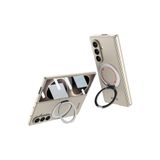 SİDE EYE Samsung Galaxy Z Fold 8 Ultra İçin Yüzük Standlı Kamera Lens Korumalı MagSafe İle Uyumlu Telefon Kılıfı Arka Kapak - Altın