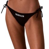 Side Tie Kadın Siyah Bikini Altı