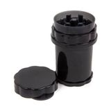 Sidelya Aksesuar Grınder Parçalayıcı Plastik Baharat Öğütücü Herb Spice 4 Katmanlı (58MM-SIYAH)