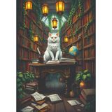 Sidelya Aksesuar Nova Puzzle 1000 Parça Kütüphane Görevlisi Bilge Kedi Yapboz - 41209