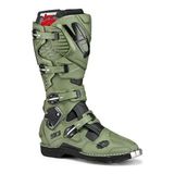 Sidi Sıdı Crossfıre 3 Army Motosiklet Botu Su Geçirmez Sırçalı Deri ve Lorica Malzeme ile Koruma - 44