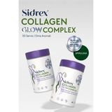 Sidrex Sıdrex Collagen Glow Complex | Tip I–ıı–ııı Kolajen, Spirulina, C Vitamini, Biotin ,hyaluronik Asit, Krom ve Çinko Içeren Takviye Edici Gıda 330G - 30 Servis - Elma