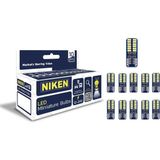 SIEGEN Niken LED Ampul T10 Canbus Park Ledi 18 Ledli 6500K Beyaz 12V-24V 10'lu Paket