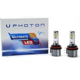 Siegen Photon Ultimate H15 Turuncu Gündüz Ledli Fansız LED Ampul | 6000K Beyaz Uzun Far | 12V-24V - Beyaz - Turuncu
