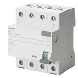 Siemens 25A 30mA 400V 3Faz Nötr Kaçak Akım Rölesi