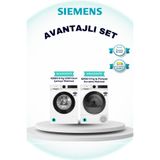 Siemens 2'li iQ500 Set 9 KG Çamaşır(WG42K2Z0TR) 9 KG Kurutma(WQ42J200TR)