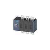 Siemens 3KD4030-0PE10-0 Yük Ayırıcı Şalter 315A 3 Kutuplu Sentron - Siyah