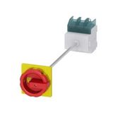 Siemens 3Ld2814-0Tk53 Acil Stop Şalterleri Tahrik Kolu Sarı Kırmızı Dipten Tespitli Kilitlemeli Kapı Bağlant