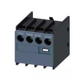 Siemens 3Rh2911-1La11 3Rt2 Ve 3Rh2 Kontaktörleri İçin Yardımcı Kontak Bloğu 1No+1Nc Ön Taraftan Montaj Vidalı Üstten Kablo Girişi