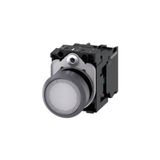 Siemens 3SB6113-0DB60-1BA0 Beyaz 1 NA 24V AC/DC Işıklı Buton