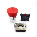 Siemens 3SB6160-1HB20-1CA0 Çevir-Kur 1NC Metal Seri Mantar Buton