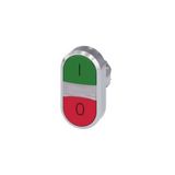 Siemens 3SB6160-3AA24-1MK0 Yeşil/Kırmızı I-0 1 NA + 1 NK İkiz Buton