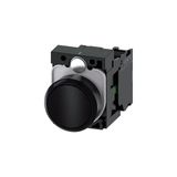 Siemens 3SU1100-0AB10-1BA0 1 No Komple Yay Dönüşlü Plastik Siyah Buton