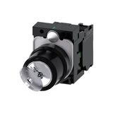 Siemens 3SU1100-4BF11-1BA0 Sırıus Act Anahtarlı Seçici Şalter | 22MM | 2 Konum | 1no | SB30 - Siyah