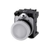 Siemens 3SU1102-6AA60-1AA0 Beyaz 24VAC/Dc Led Sinyal Lambası