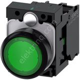 Siemens 3SU1106-0AB40-1BA0 Yeşil Işıklı Yaylı Buton