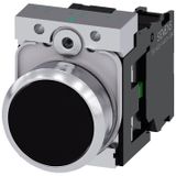 Siemens 3SU1150-0AB10-1BA0 Metal Yay Dönüşlü Siyah Buton