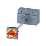 Siemens 3VA9467-0FK25 Milli Sarı/Kırmızı Döner Kurma Kolu