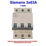 Siemens 3X63a 6Ka C Trifaze Üç Fazlı Otomat Sanayi Tip Sigorta K-Otomat